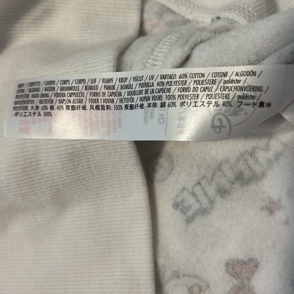 Disney Minnie Mouse All Over Print Sweatshirt Zipper Jacket Hoodie Size XL - Picture 10 of 12